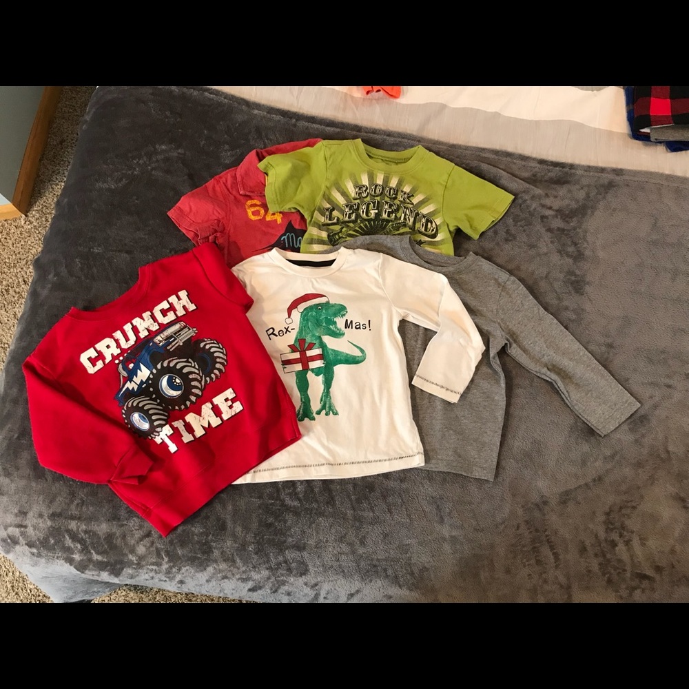 3T boy tee shirts and long sleeves